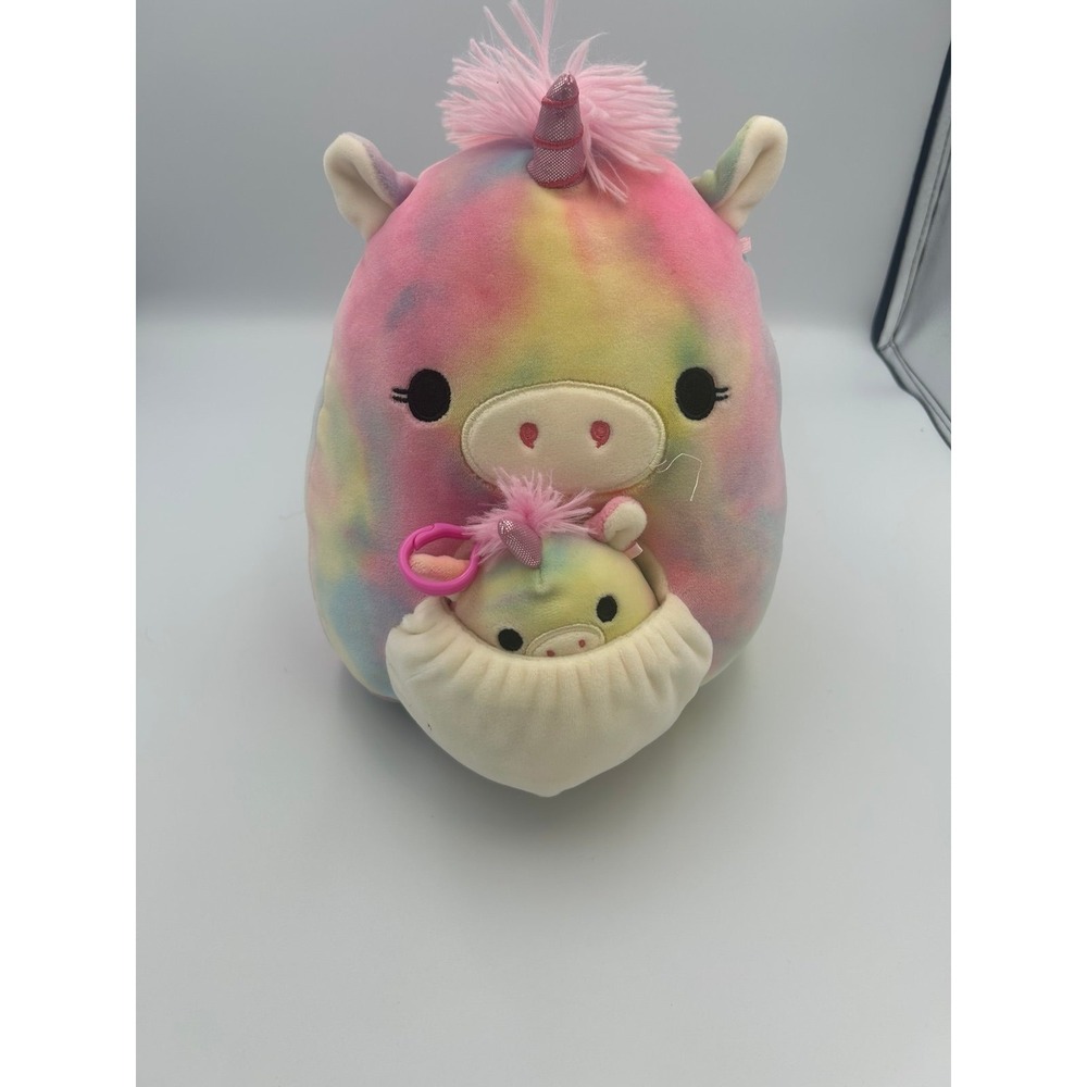 Esmeralda the Unicorn Squishmallow plush w/keychain